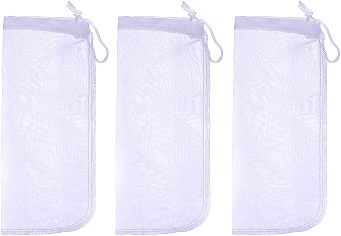ALEGI Media Filter Bag Aquarium Extra Fine, Reusable 180 Micron Drawstring Mesh