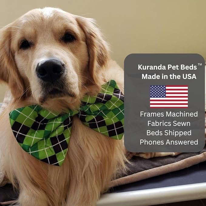 Kuranda Chewproof Elevated Pet Bed - Silver Aluminum - 40" x 25" - Sunsure Textilene - Sierra