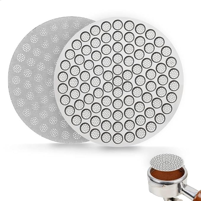 watchget 58.35mm Espresso Puck Screen Reusable Mesh Coffee Filter 0.8mm