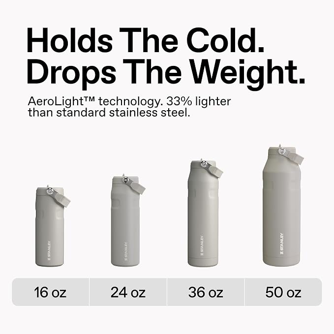 Stanley IceFlow Flip Straw 2.0 Water Bottle 36 OZ | Built-In Straw