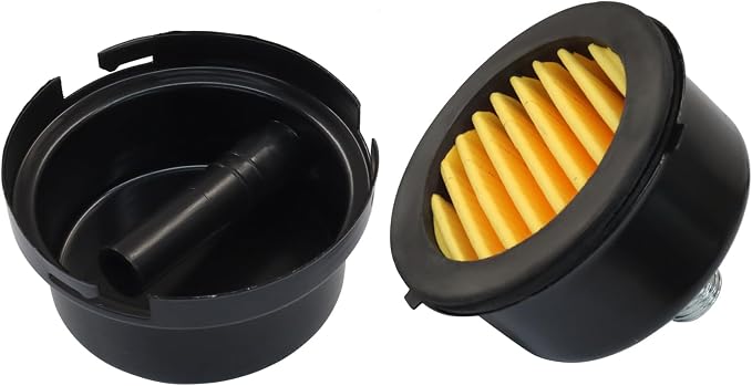 2 Pcs Air Compressor Silencer, 1/4" Thread Air Compressor Intake Filter 12.5mm