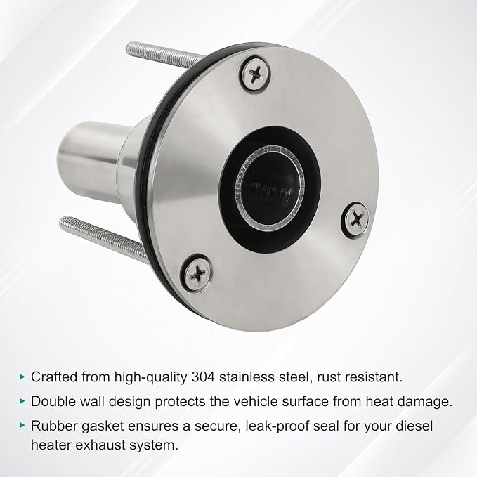 24mm Stainless Steel Exhaust Pipe Air Intake Filter and Pipe Double Wall