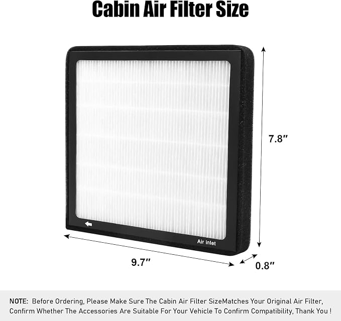 CF12058, Cabin Air Filter with activated carbon particle
