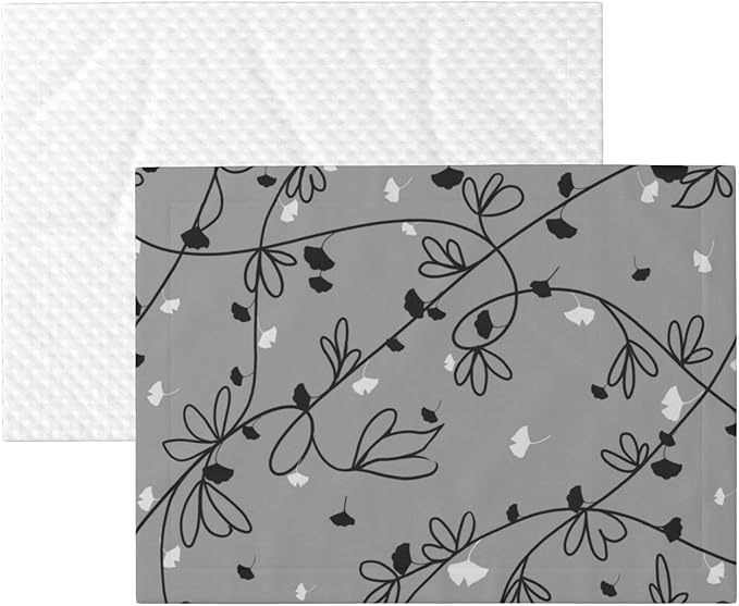 Floral Throw Blanket - Ginkgo Leaf Vine Blanket for Dog Cat Pet Blankets 23x16 for Couch Sofa Bed