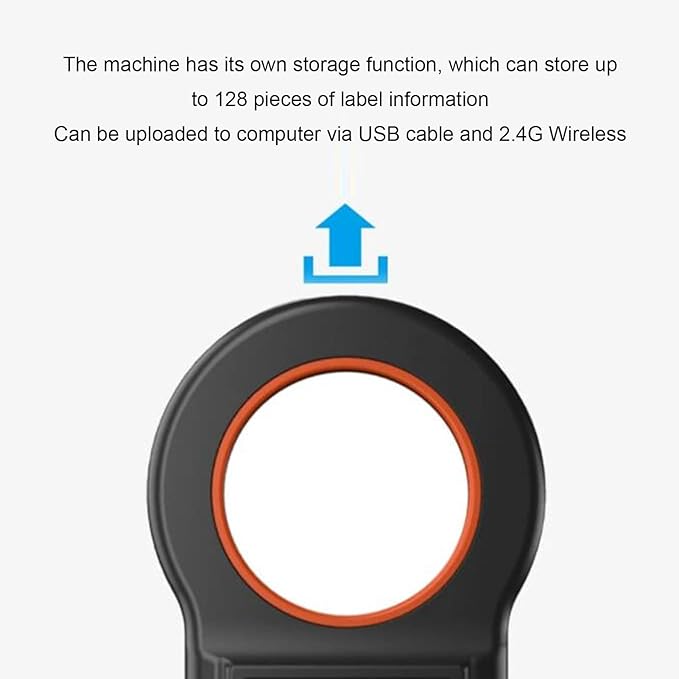 GOTOTOP Pet Microchip Scanner, 2.4G Wireless Connection Microchip Tag Reader with Buzzer Supports EMID FDX B Formats Stores 128 Records