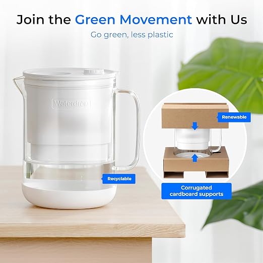 Waterdrop Glass Water Filter Pitcher