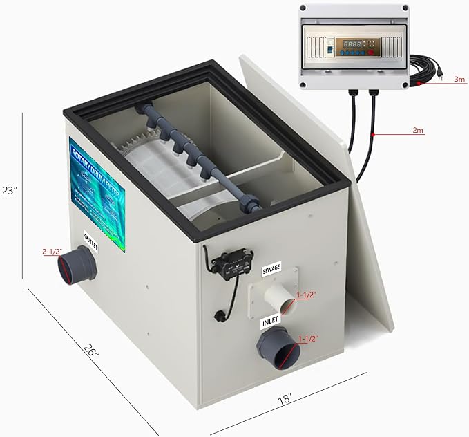 Rotary Drum Filter, Canister Filter, RDF Fully Automatic Water Self-Cleaning