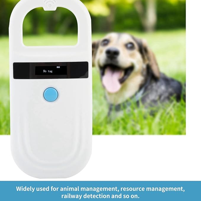 Pet Tag Scanner,Pet Scanner,Microchip Scanner, Rechargeable Animal Chip ID Scanner Microchip Scanner Pet Tag Scanner