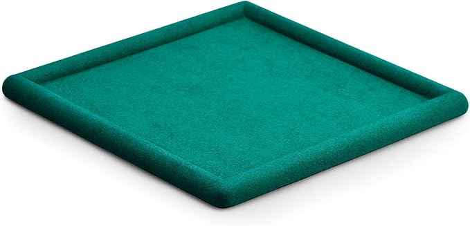 Oirlv Top Microfiber Jewelry Tray Square Nightstand Organizer Rings Earrings