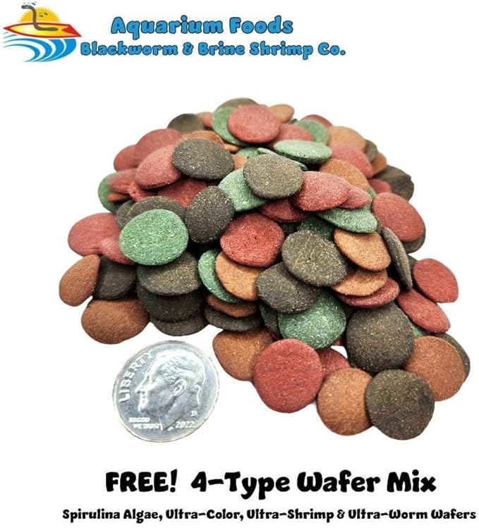 Aquatic Foods Inc. Crickets - Freeze-Dried All Natural Crickets for Large Fish, Reptiles, Turtles, Birds, Hamsters, Hedgehogs, Sugar Gliders, All Lizards…2oz Med Round Jar