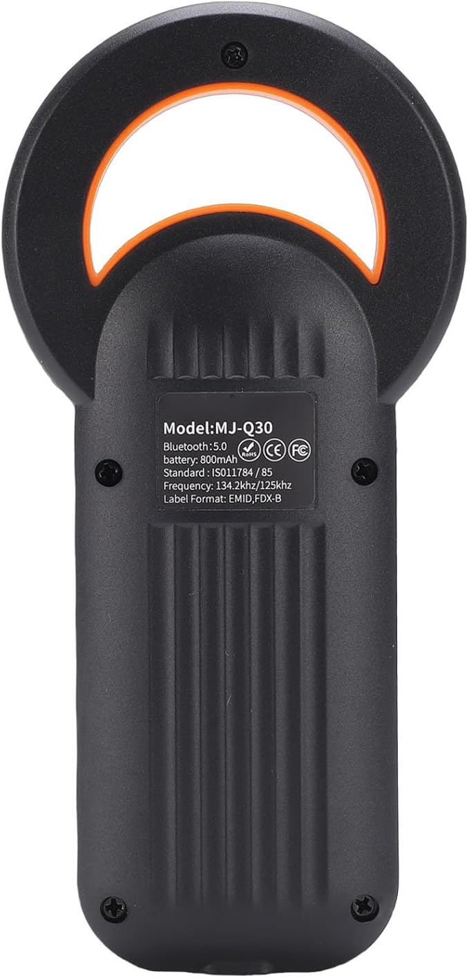 Pet Microchip Scanner, Wireless 2.4G USB Connection, Supports EMID FDX B, 1.44 Inch TFT Screen, Ideal for Dogs and Cats