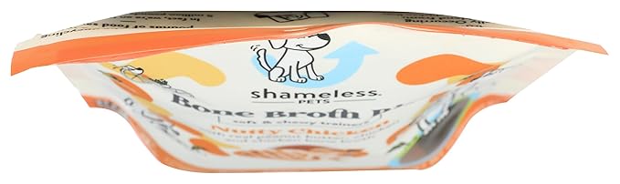 Shameless Pets, Dog Treats Bone Broth Bits Nutty Chicken, 10 Ounce