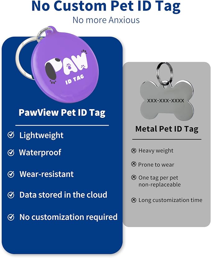 Reflective Dog Collar for Small Dogs with Dog Tags Personalized & Quick Release Buckle, Adjustable and Comfortable Nylon Pet Collar, Purple
