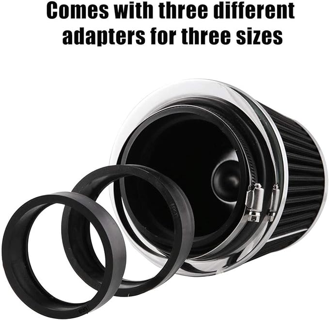 RYANSTAR Universal Clamp-on Air Intake Filter, 3 In /3.5 In /4 In Three