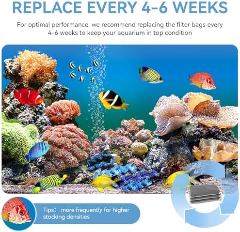 8 Oz Pro-C Aquarium Canister Filter Media Bag Compatible with Penn-Plax Cascade, Canister Filter Carbon Media for Remove Odors & Clear Water, Fish Tank Carbon Filter, 3 Pack (235g/bag)