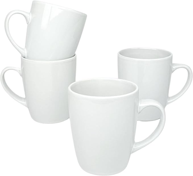 Coupe Stoneware Set of 4 Coffee Mugs