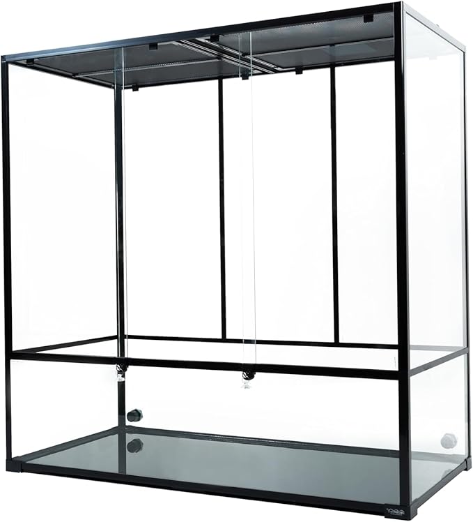 CAROLINACUSTOMCAGES 48Lx24Wx48H Bio Deep Glass Reptile Terrarium; Easy Assembly
