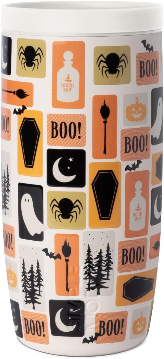 Simple Modern Halloween Travel Coffee Mug 360° Lid | 16oz | Stamps | Voyager