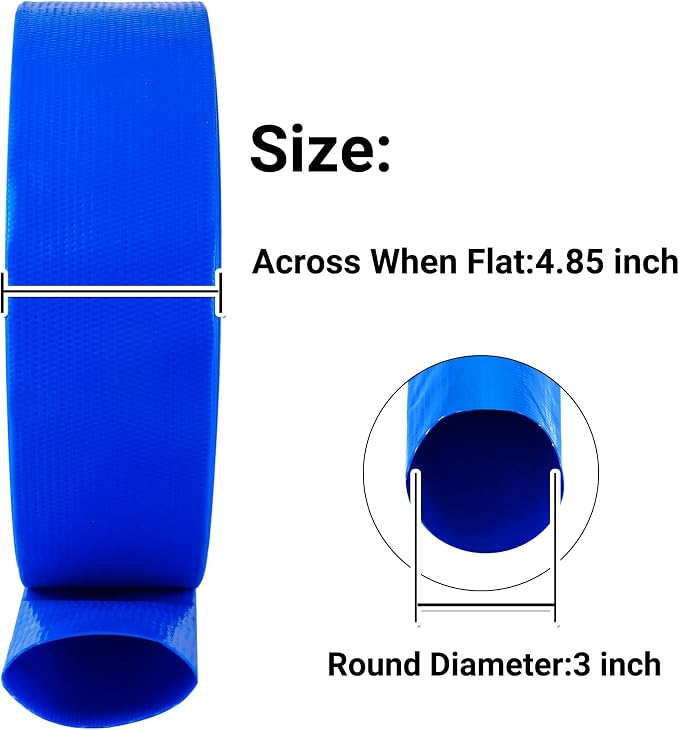 3" x 25 FT Pool Backwash Hose,