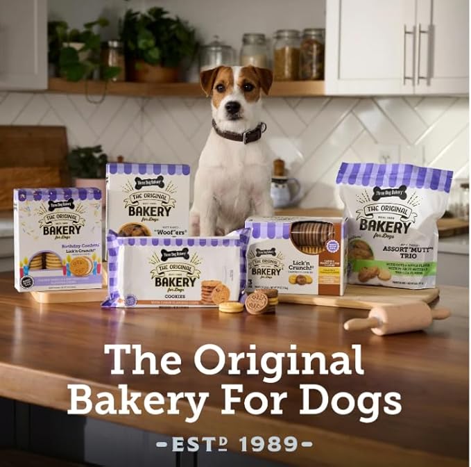 Three Dog Bakery Carrot Cake Lick'n Crunch, Crunchy Dog Treat, 13 oz