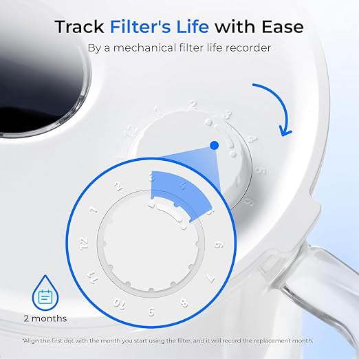 Waterdrop Glass Water Filter Pitcher