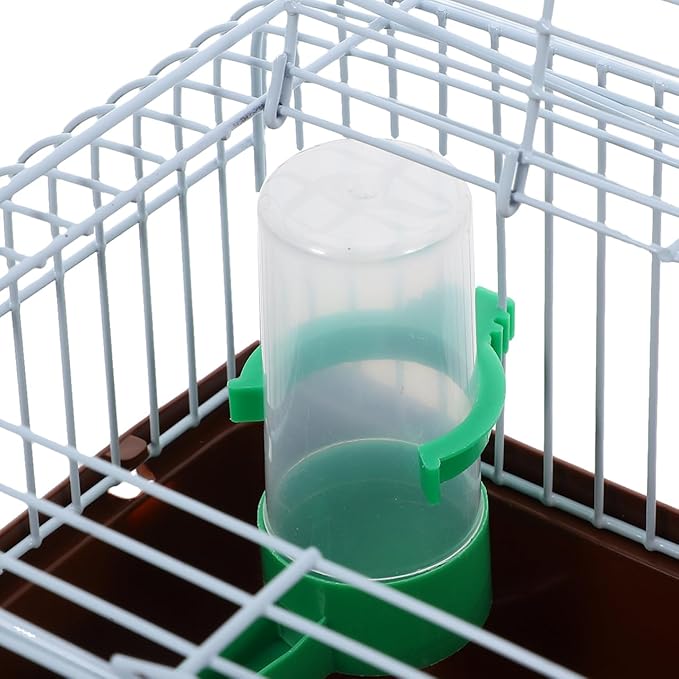 Bird Carrier Travel Cage Parrot Carrying Cage for Birds and Small Animals（Coffee）