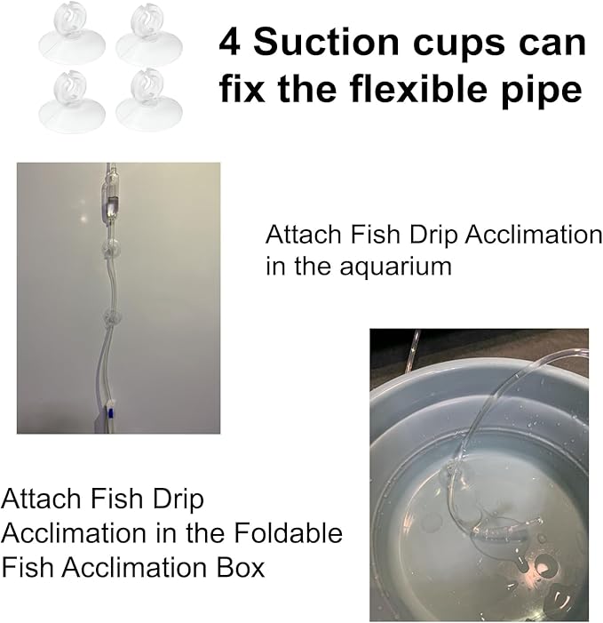 Foldable Fish Acclimation Box - Saltwater & Freshwater Aquarium Acclimator, Shrimp & Betta Fish Breeding Box