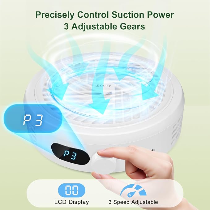 Nail Dust Collector, Compact & Quiet Manicure Vacuum