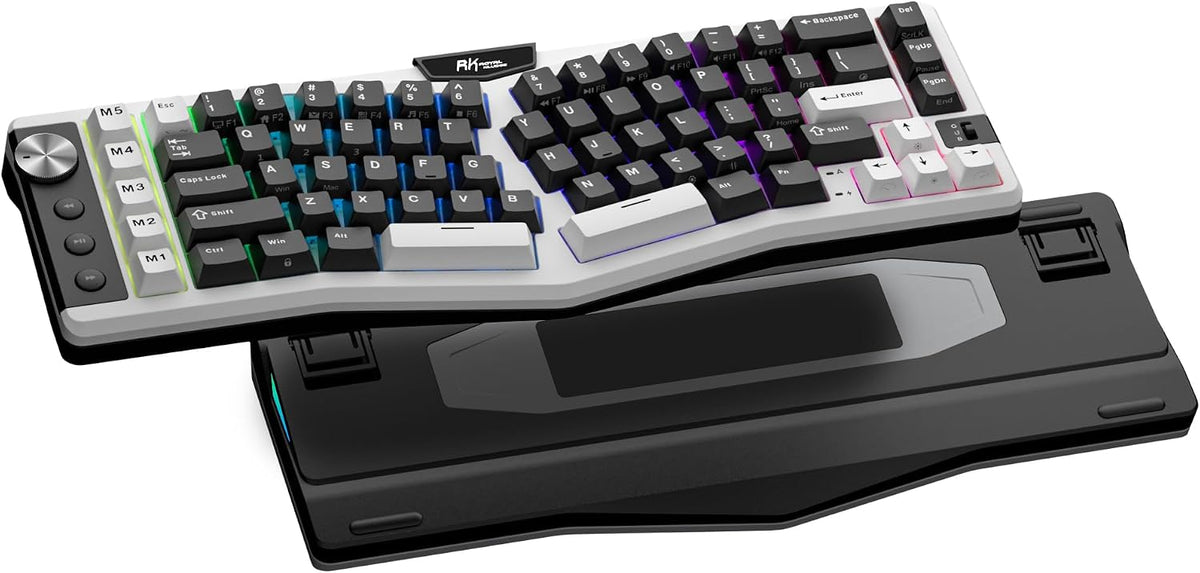 RK ROYAL KLUDGE A72 Alice Ergonomic Wireless Mechanical Keyboard,Split Ergo