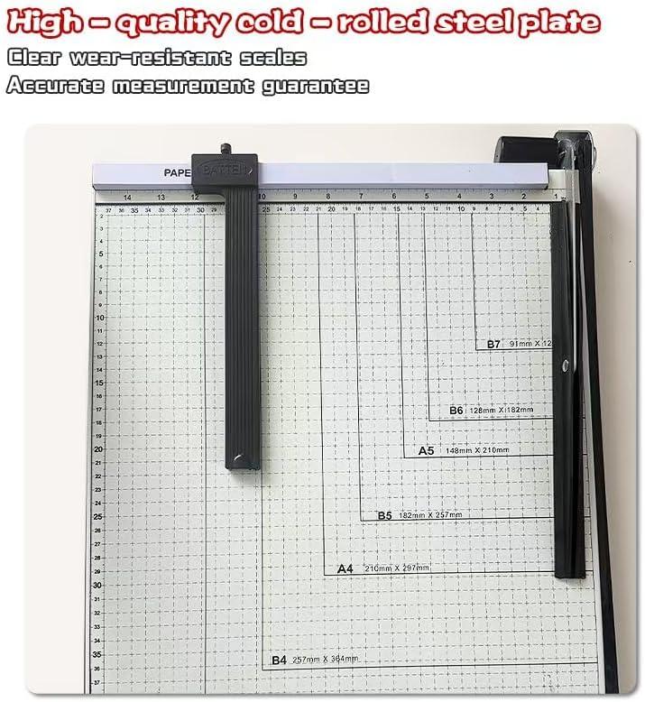 18 Inch Guillotine Paper Cutter, Heavy Duty Trimmer with Safety Lock