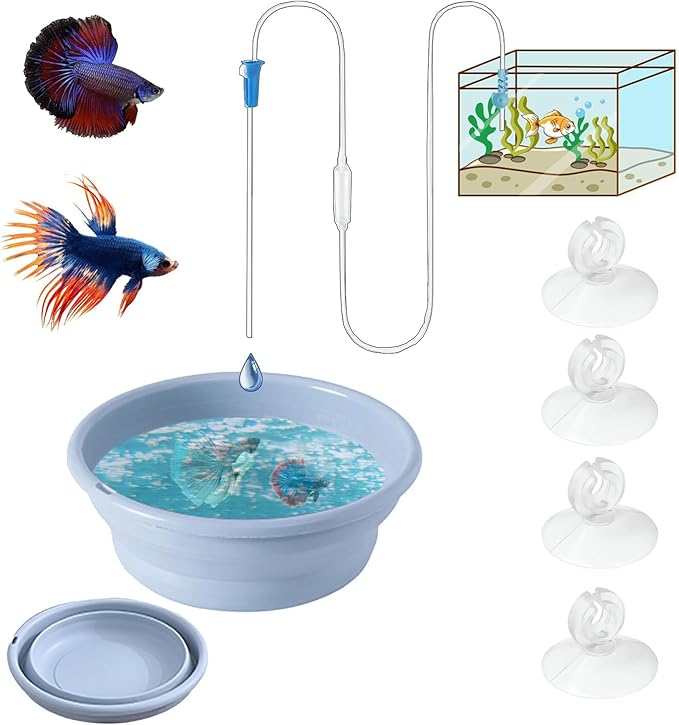 Foldable Fish Acclimation Box - Saltwater & Freshwater Aquarium Acclimator, Shrimp & Betta Fish Breeding Box