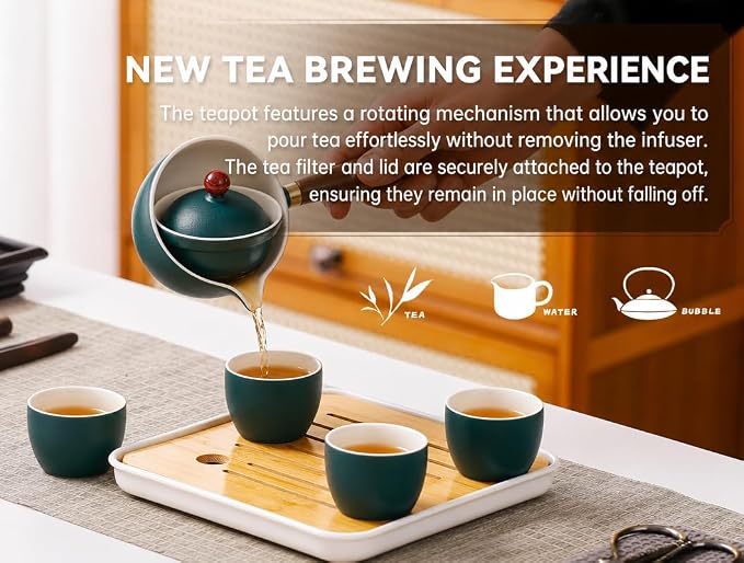 Chinese Tea Set, Chinese Gongfu Tea Set, Portable Teapot Set