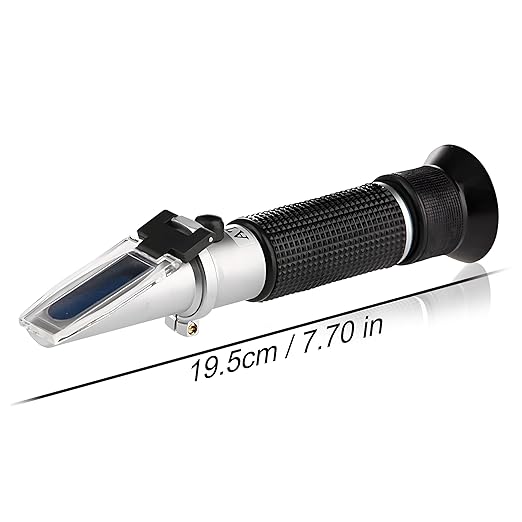 Seawater Salinity Refractometer,V-Resourcing Automatic Temperature Compensation Sea Water Salinity Measurer for Aquarium, Hydrometer, 0-100ppt & 1.000-1.070 Salinity Specific Gravity
