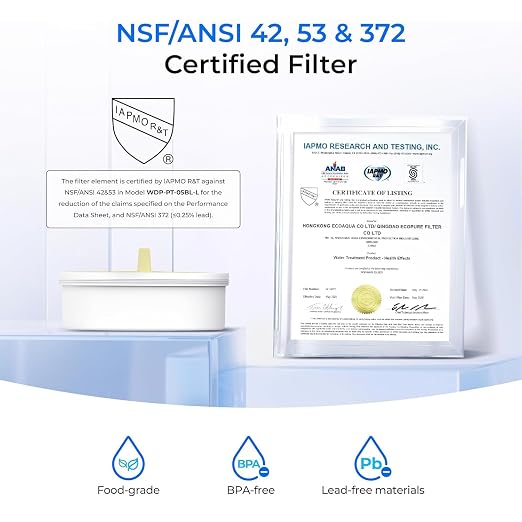 Waterdrop Glass Water Filter Pitcher