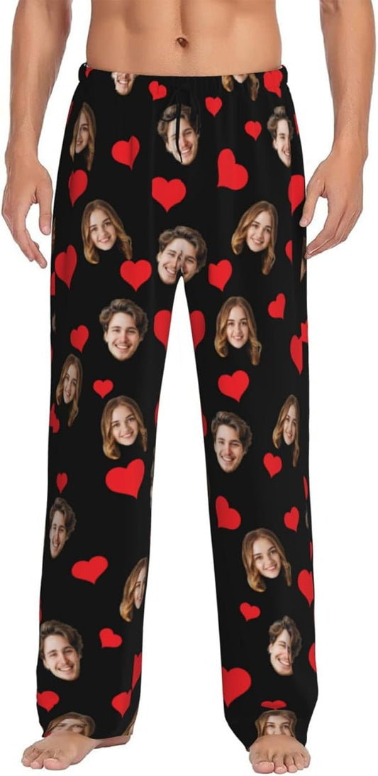 Personalized Pajama Pants For Men Women Custom Pajama Pants With Face Custom Face Pajamas Funny Customized Gifts