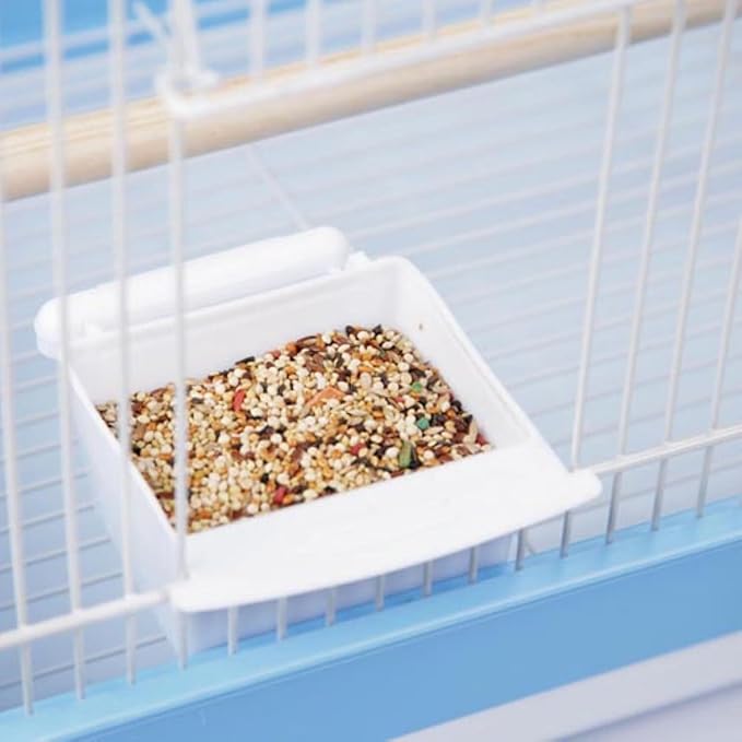 Renaissance Rhapsody Triple Roof Bird Cage with Elegant Multi-Tiered Design, Durable Construction, Spacious Interior Blue