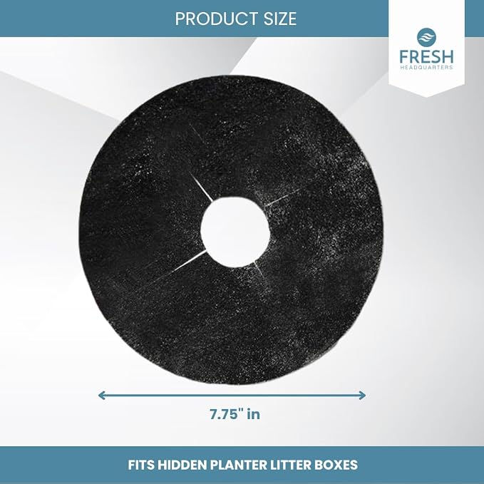 4-Pack Activated Carbon Filter for Cat Litter Box