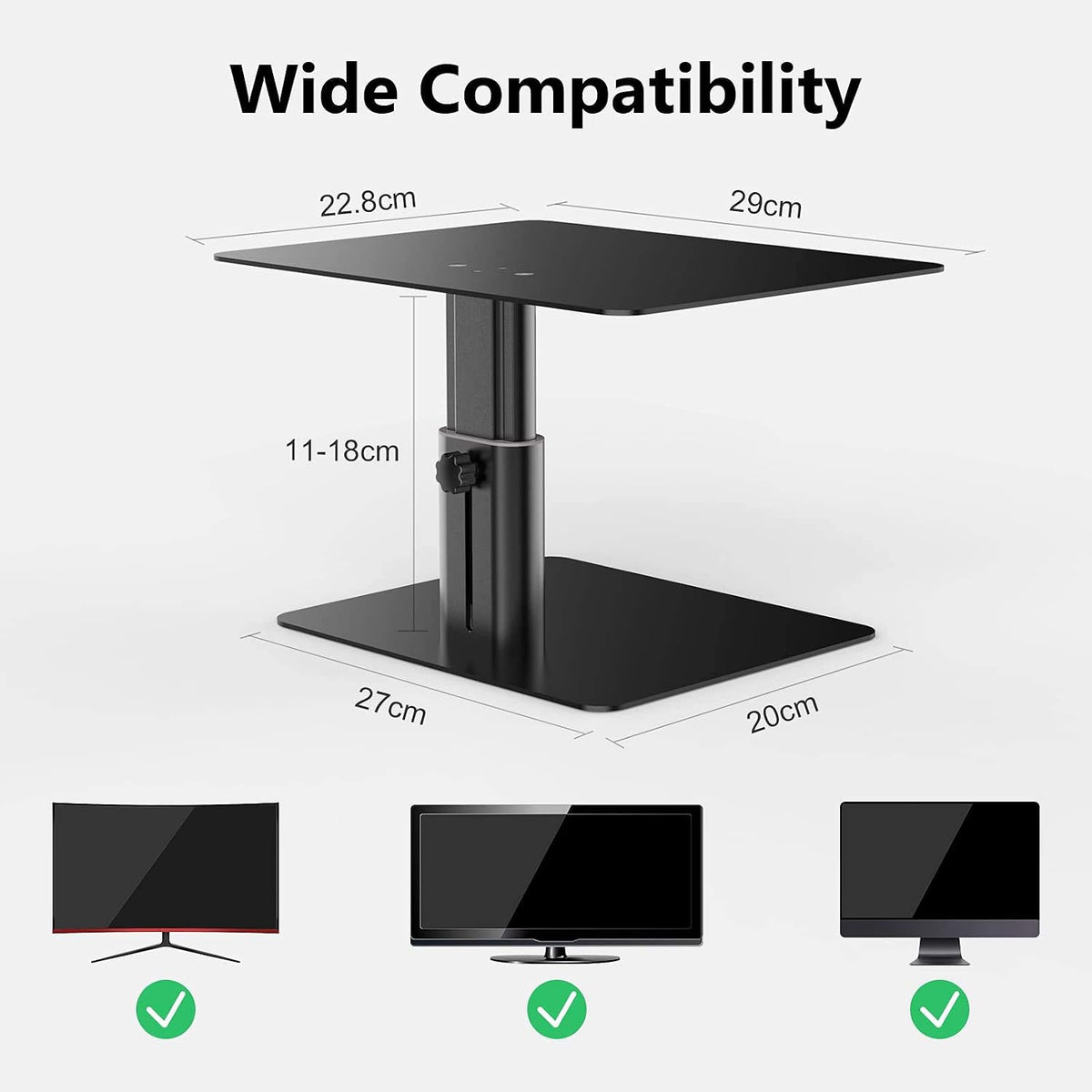 Nillkin Monitor Stand for Desk, Adjustable Height Computer Monitor Stand