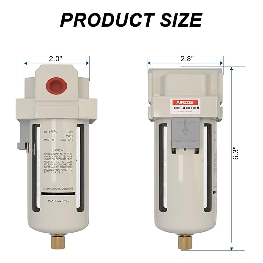 AIRZOE 1/2" NPT Air Dryer for Compressor