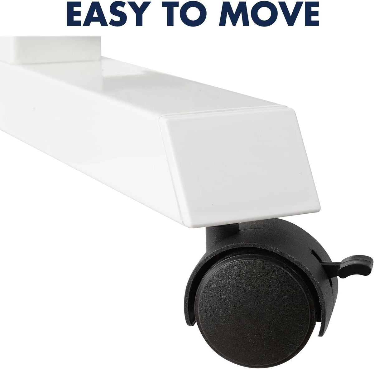 Quartet Whiteboard Easel, Glass Dry Erase Board, Rolling Easel Stand On Wheels, Double-Sided Privacy Screen with Adjustable Height, Includes 1 Marker, Creates Private Interactive Workspaces (Q293066W)
