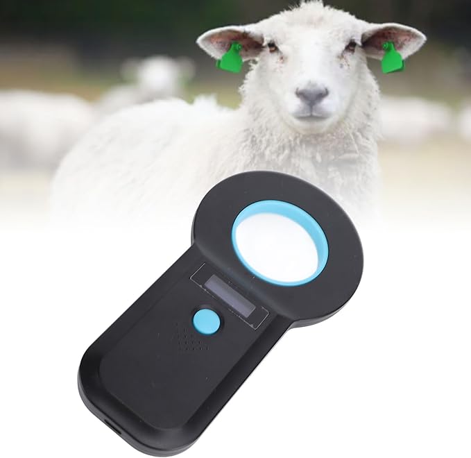 Hyuduo Pet Microchip Scanner, Bluetooth and USB C Portable Handheld Animal Chip Reader with 128 Data Storage for EMID FDX B ISO 11784/85 Chips