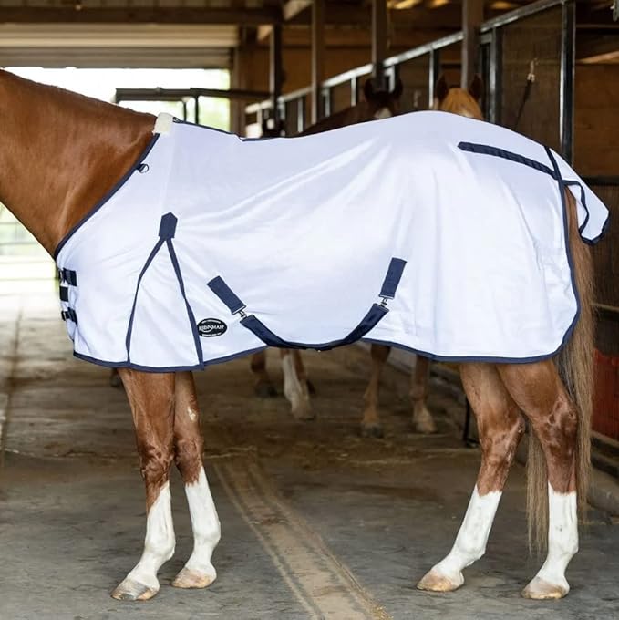 Tack Shack of Ocala- Reinsman Circle Y Breathable Mesh Fly Sheet, Fly Sheet for Horses, Mesh Fly Sheet, Fly Sheet, Breathable Comfy Fly Sheet (72)