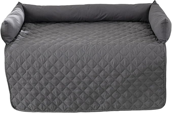 Dog Bed Cover & Couch Protector - Anti-Slip & Waterproof Pet Pad, Cozy Nest for Dogs, Ideal for Sofa, Bed & Car Seat Cushion - Furniture Protector Dark Gray 2XL