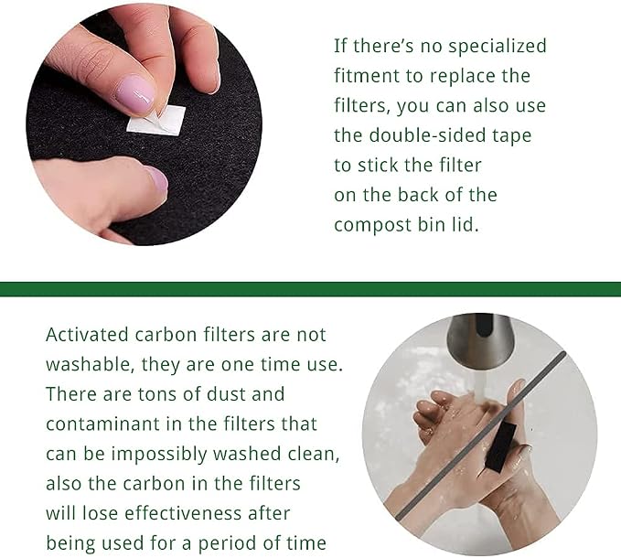 Compost Bin Odor Filters for Food Compatible