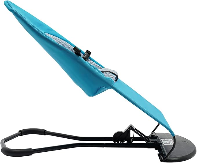 Pet Rocking Chair, Portable Foldable Pet Rocker Bed with 3-Level Height Adjustment, Pet Hammock for Small Dogs & Cats up to 33lbs, Breathable Mesh Hanging Bed with Safety Buckle (Blue)
