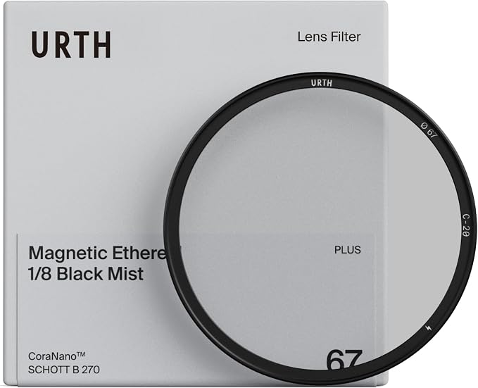 Urth 62mm Magnetic Ethereal Black Mist ⅛ Diffusion Lens Filter