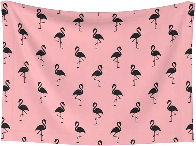 Pet Blanket for Travel and Home, Pink Flamingo, Reversible Plush Dot Design with Soft Grip Texture on One Side Perfect for Car Seats Moving Vehicles