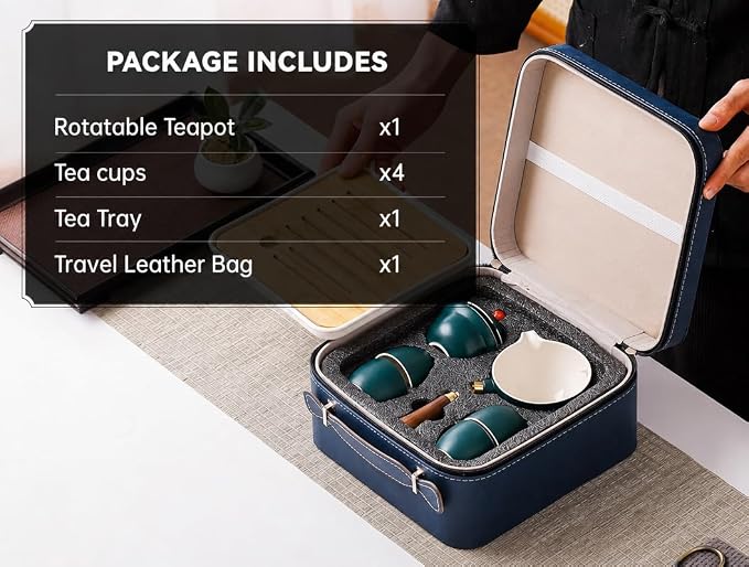 Chinese Tea Set, Chinese Gongfu Tea Set, Portable Teapot Set