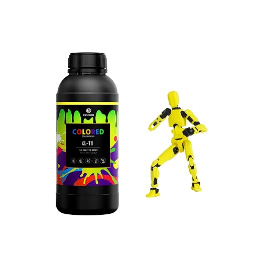 RESIONE CL-TH Tough ABS-Like Color 3D Printer Resin, Highly Saturated & Opaque