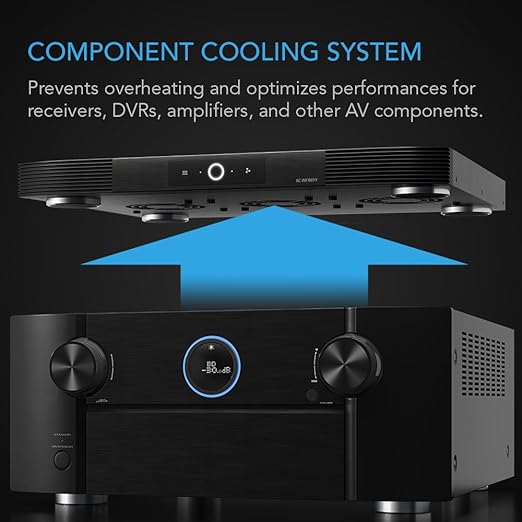 AC Infinity AIRCOM S10, Quiet Cooling Blower Fan System 17" Front-Exhaust